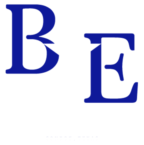 B E Winery Scrolled light version of the logo (Link to homepage)