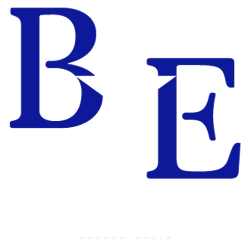 B E Winery Scrolled light version of the logo (Link to homepage)