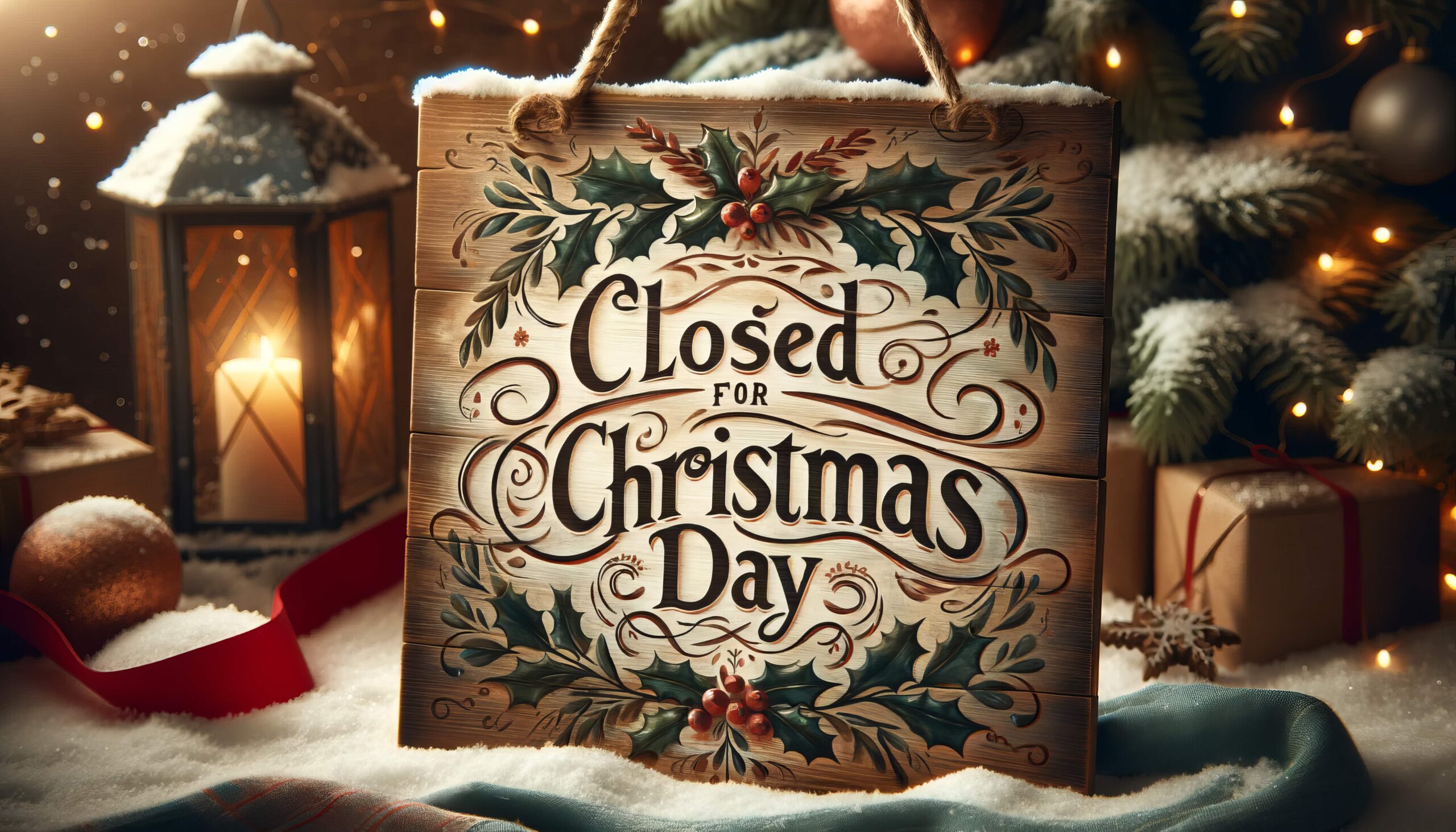 We Will Be Closed on Christmas Day