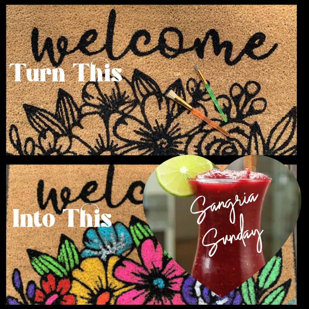 Sangria Sunday: Doormat Paint & Sip